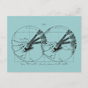 Vitruvian Guitars Postcard