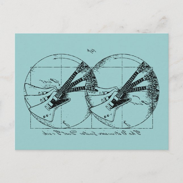 Vitruvian Guitars Postcard (Front)