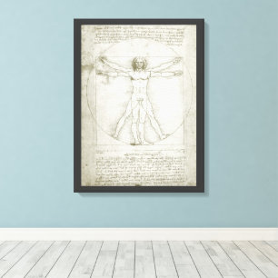 Vitruvian Man by Leonardo da Vinci Canvas Print