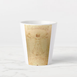 Vitruvian Man by Leonardo Da Vinci Latte Mug