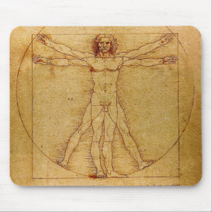 Vitruvian Man By Leonardo Da Vinci Mouse Mat