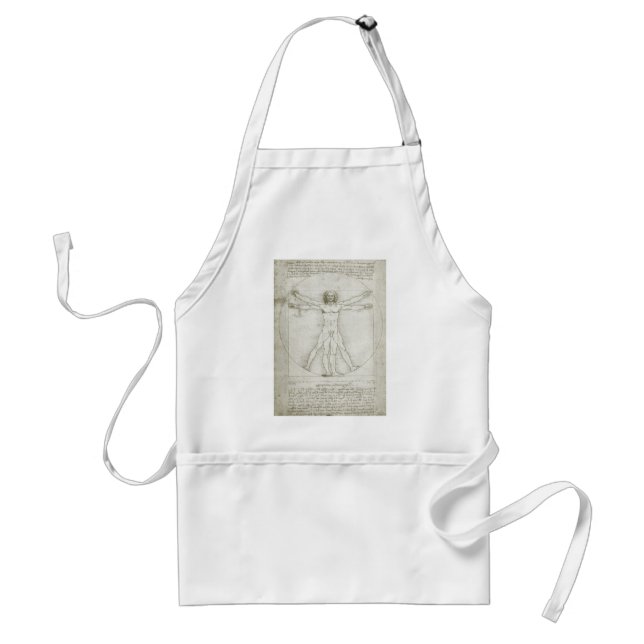 Vitruvian Man by Leonardo da Vinci Standard Apron (Front)