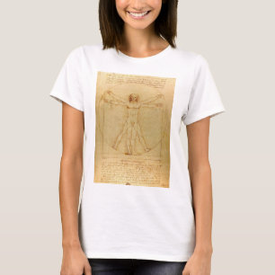 Vitruvian Man by Leonardo da Vinci T-Shirt