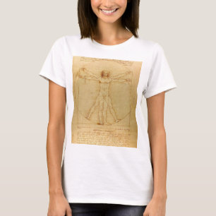 Vitruvian Man by Leonardo Da Vinci T-Shirt