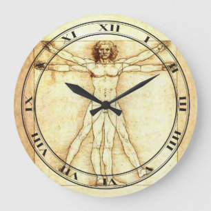 Vitruvian Man Clock