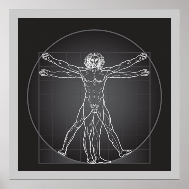 vitruvian man contempory poster FROM 14.95 (Front)