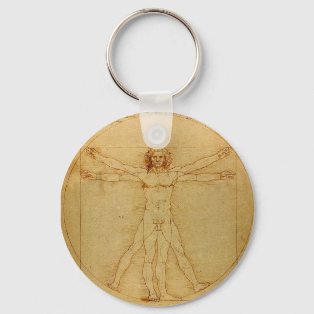 Vitruvian Man Keychain (Front)