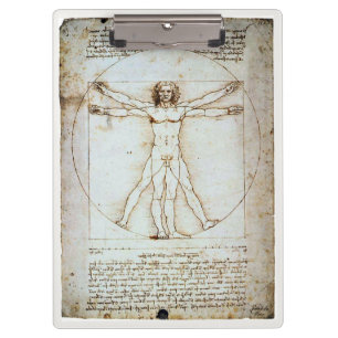 Vitruvian Man, Leonardo da Vinci, circa 1490. Clip Clipboard