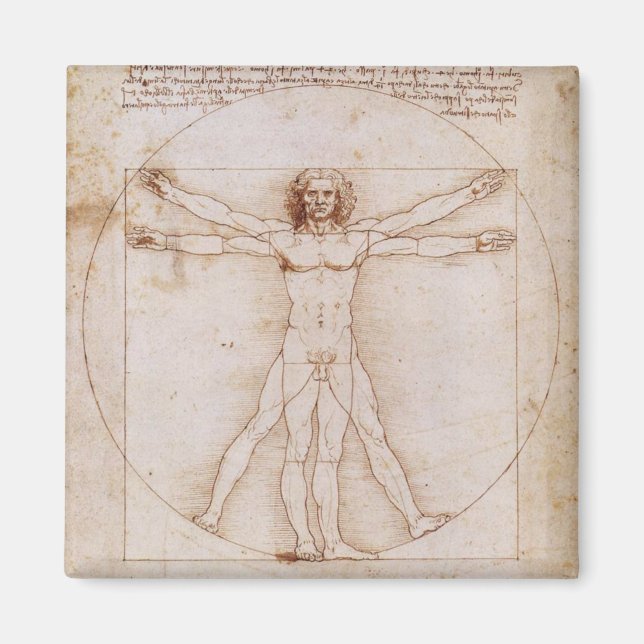 Vitruvian Man Magnet (Front)