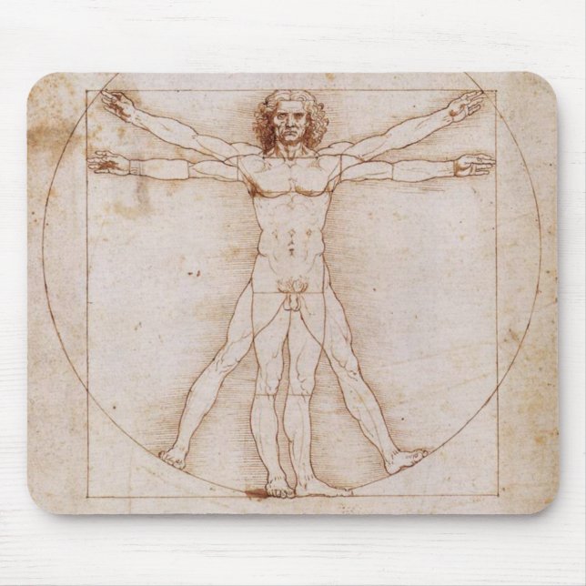 Vitruvian Man Mouse Mat (Front)