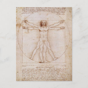 Vitruvian Man Postcard