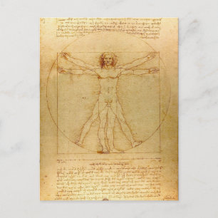 Vitruvian Man Postcard
