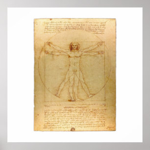 Vitruvian Man Poster