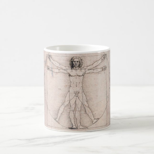 Vitruvian ManVitruvian Man, Leonardo da Vinci Coffee Mug (Center)