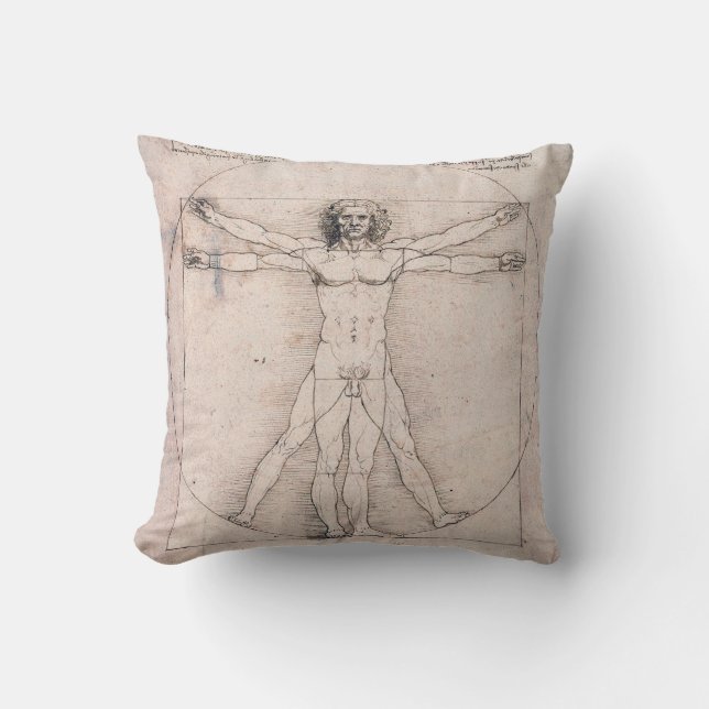 Vitruvian ManVitruvian Man, Leonardo da Vinci Cushion (Front)