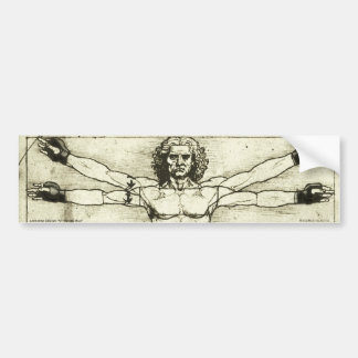 Vitruvian MMA Man Bumper Sticker