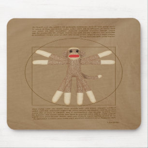 Vitruvian Monkey Mousepad