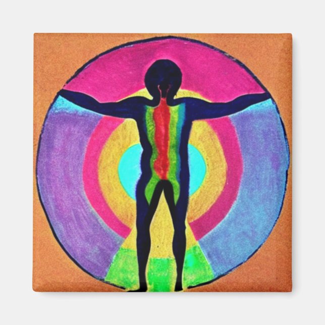 Vitruvian People II Magnet (Front)