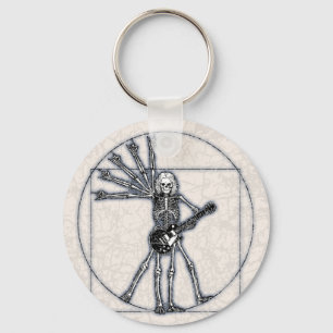 Vitruvian Skeleton Key Ring