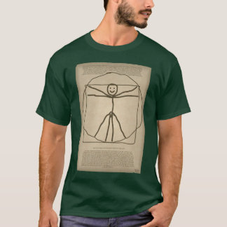 Vitruvian Stickman Kid's Tshirt