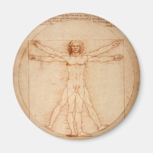 Vitruviano Man Magnet