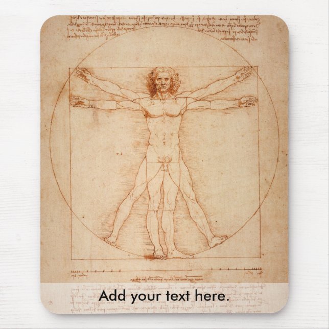 Vitruviano Man Mouse Mat (Front)