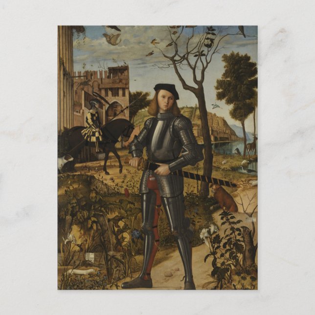 Vittore Carpaccio - Young Knight in a Landscape Postcard (Front)
