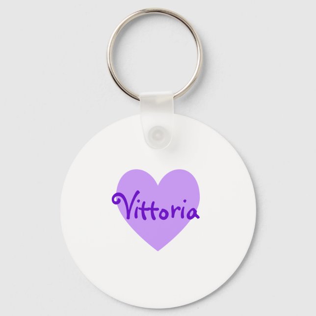 Vittoria in Purple Key Ring (Front)
