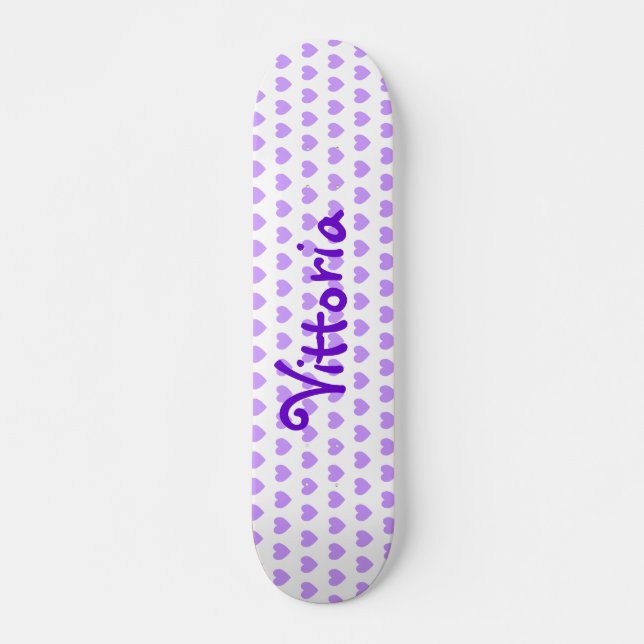 Vittoria in Purple Skateboard (Front)
