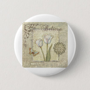 VIV22 Word 3 Believe.tif 6 Cm Round Badge