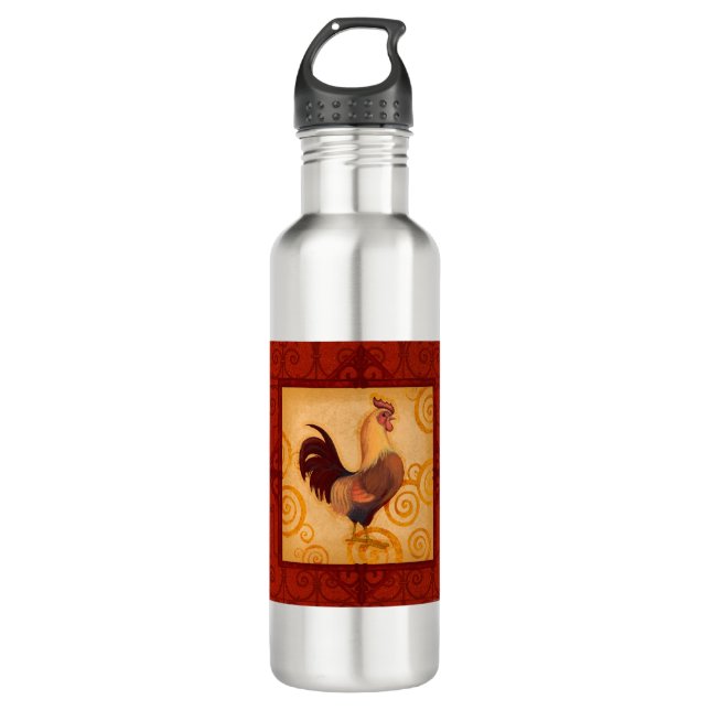 VIV53 Rooster 1.tif 710 Ml Water Bottle (Front)