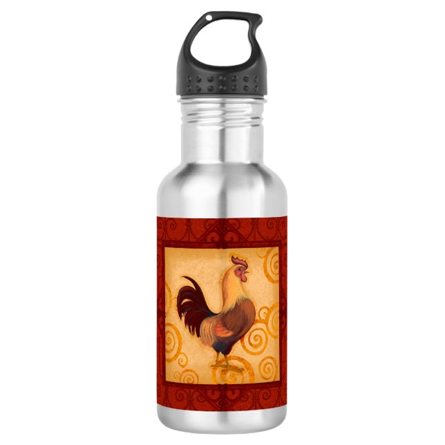 VIV53 Rooster 1.tif 710 Ml Water Bottle (Front)