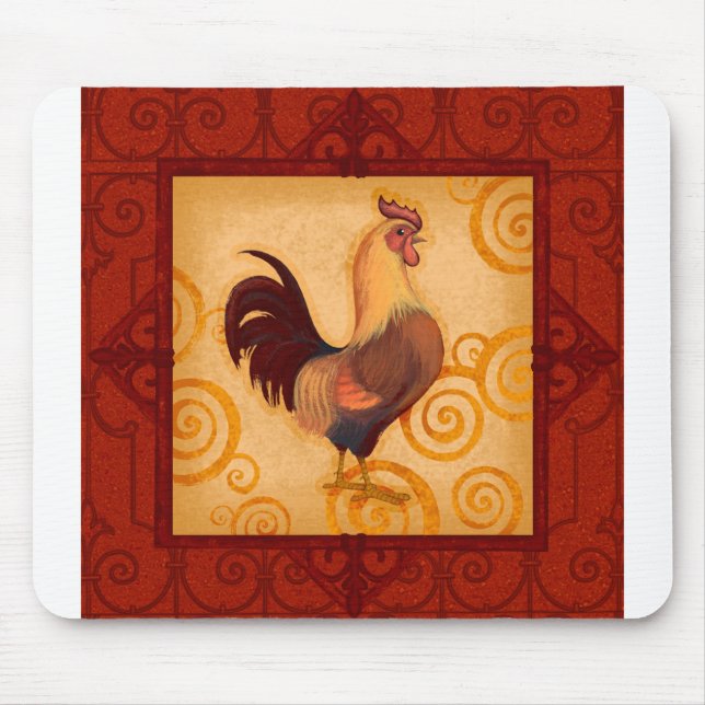 VIV53 Rooster 1.tif Mouse Mat (Front)