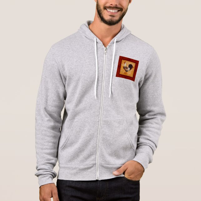 VIV54 Rooster 2.tif Hoodie (Front)