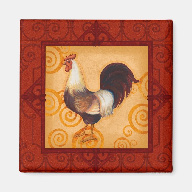 VIV54 Rooster 2.tif Magnet (Front)