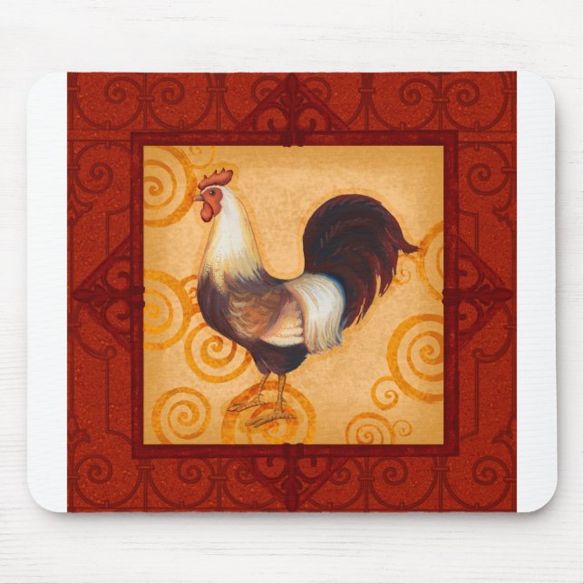 VIV54 Rooster 2.tif Mouse Mat (Front)