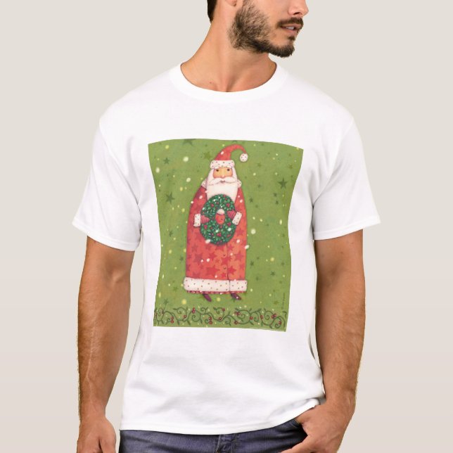 VIV77 Green Santa.tif T-Shirt (Front)