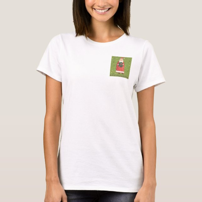 VIV77 Green Santa.tif T-Shirt (Front)