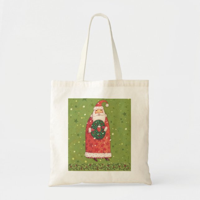 VIV77 Green Santa.tif Tote Bag (Front)