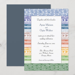 Viva Africa Wedding Invitation