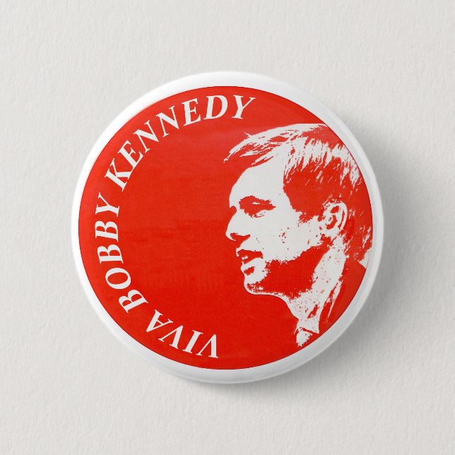 Viva Bobby Kennedy 6 Cm Round Badge (Front)