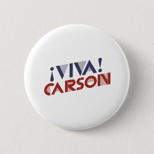 Viva Carson 2016 6 Cm Round Badge (Front)