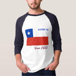 Viva Chile Lucky 33 Baseball Jersey T-Shirt