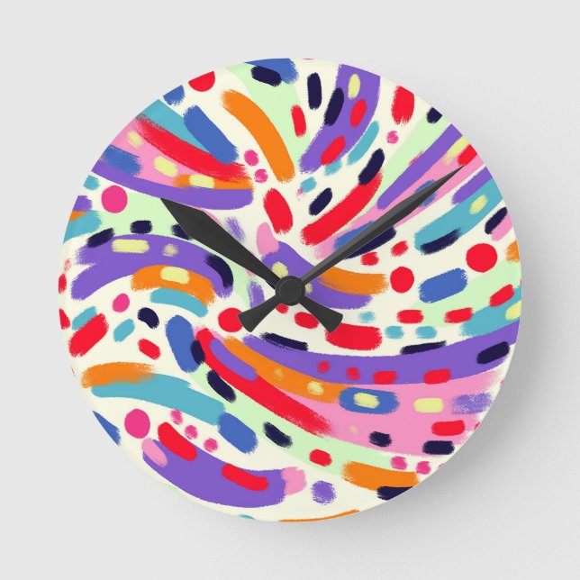 Viva Colours! Round Clock (Front)