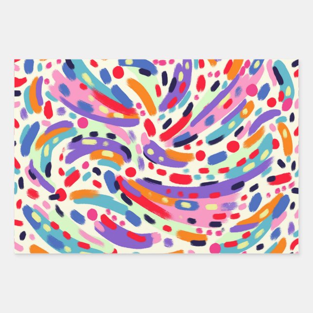 Viva Colours! Wrapping Paper Sheet (Front)
