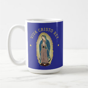 Viva Cristo Rey Roman Catholic Our Lady Guadalupe Coffee Mug
