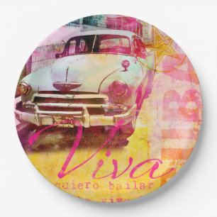 Viva Cuba Paper Plate