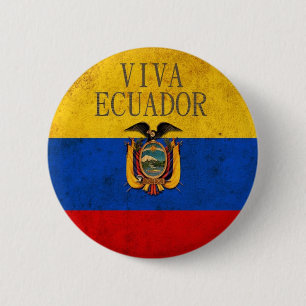 Viva Ecuador 6 Cm Round Badge