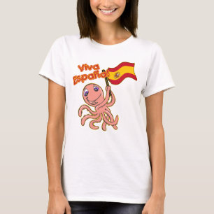 Viva Espana with Octopus Soccer Tshirt