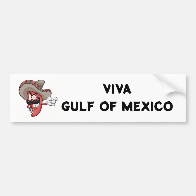 Viva Gulf of Mexico Anti-Trump Bumper Sticker (Front)
